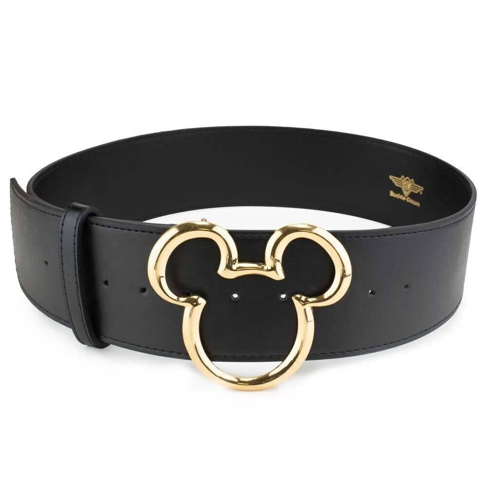 Buckle Down Disney Mickey Silhouette Black Belt